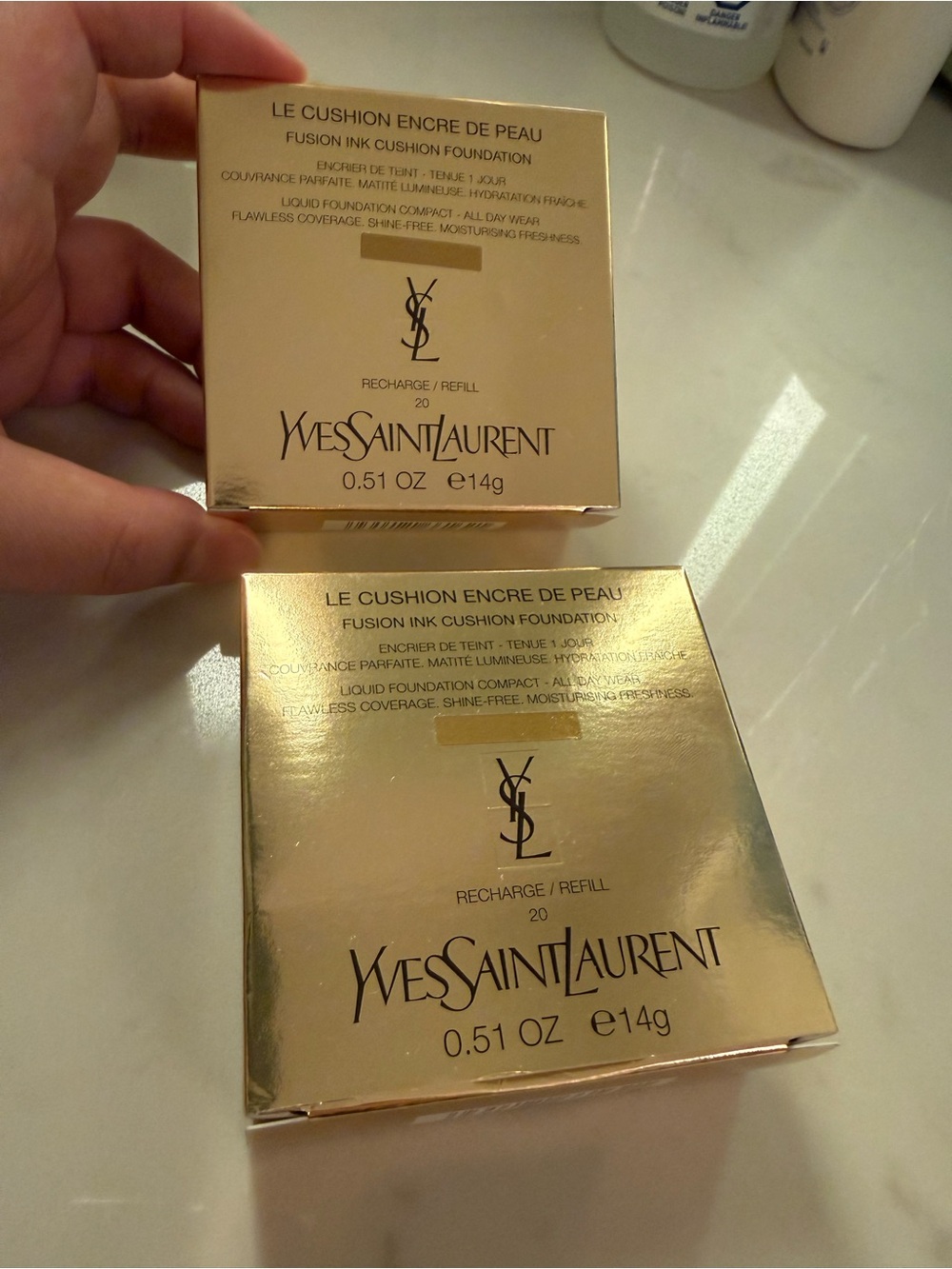 Yves Saint Laurent Foundation refill- Shade 20 (Gold Compact)*2